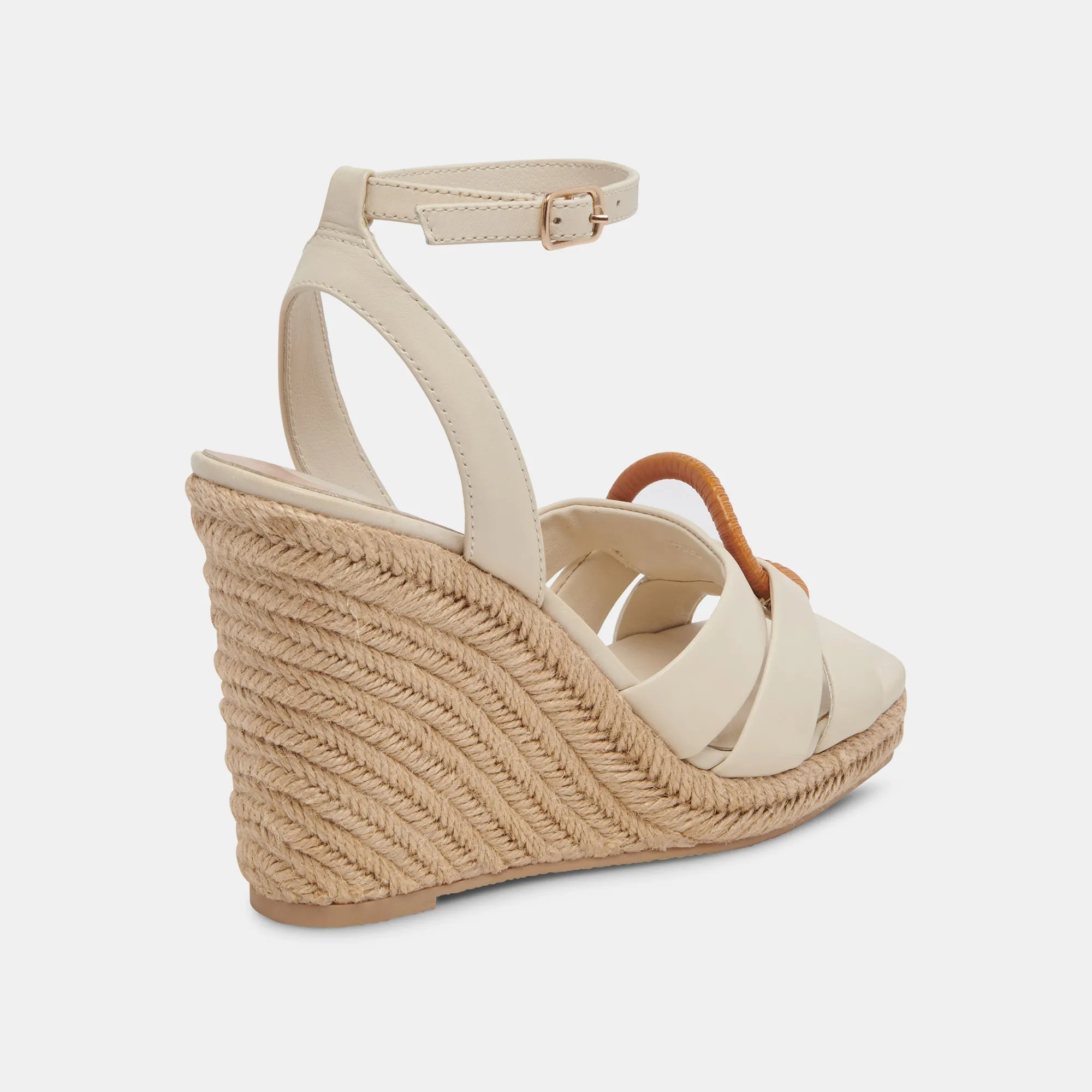 MAZE WEDGES IVORY LEATHER