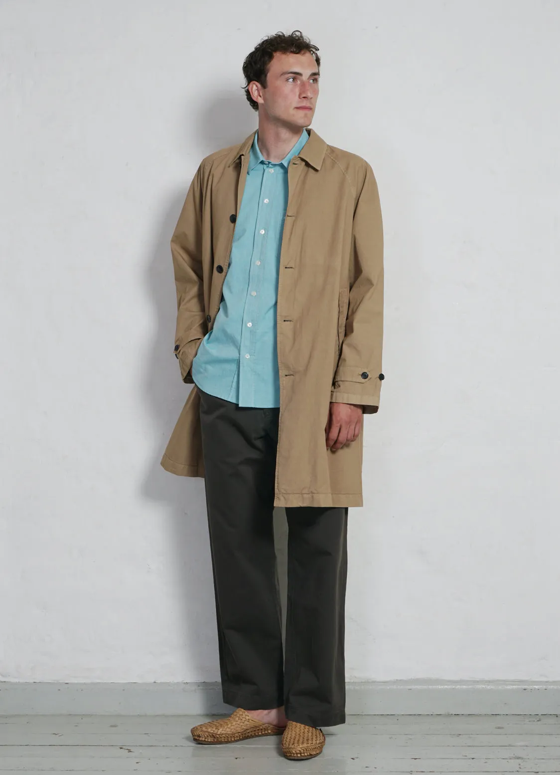 MORITZ | Long Windbreaker Coat | Classic Beige