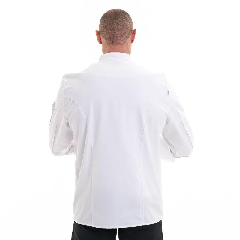 Nero Long Sleeve White Chef Coat - ROBUR