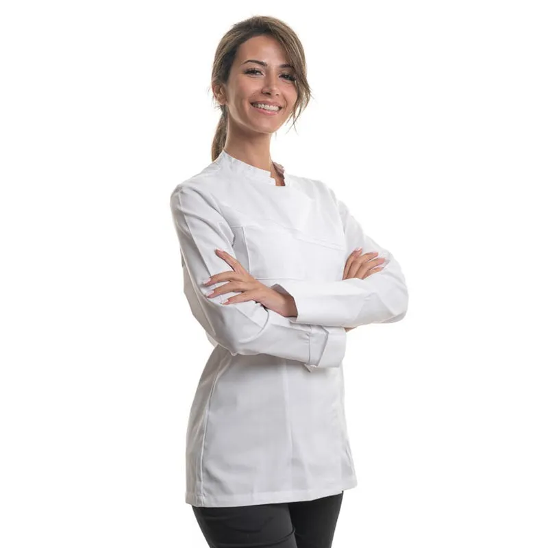 Nutmeg White Double Collar Kitchen Coat - Women - LAFONT