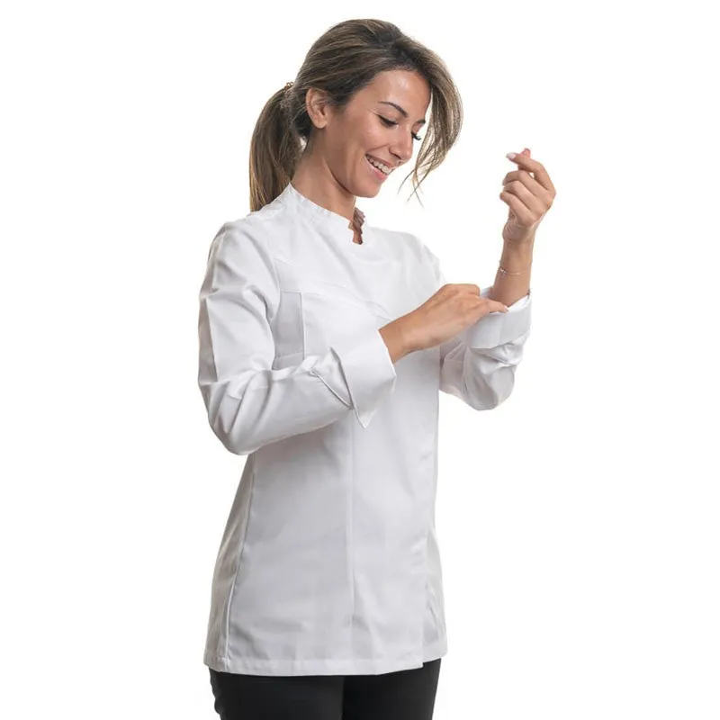 Nutmeg White Double Collar Kitchen Coat - Women - LAFONT