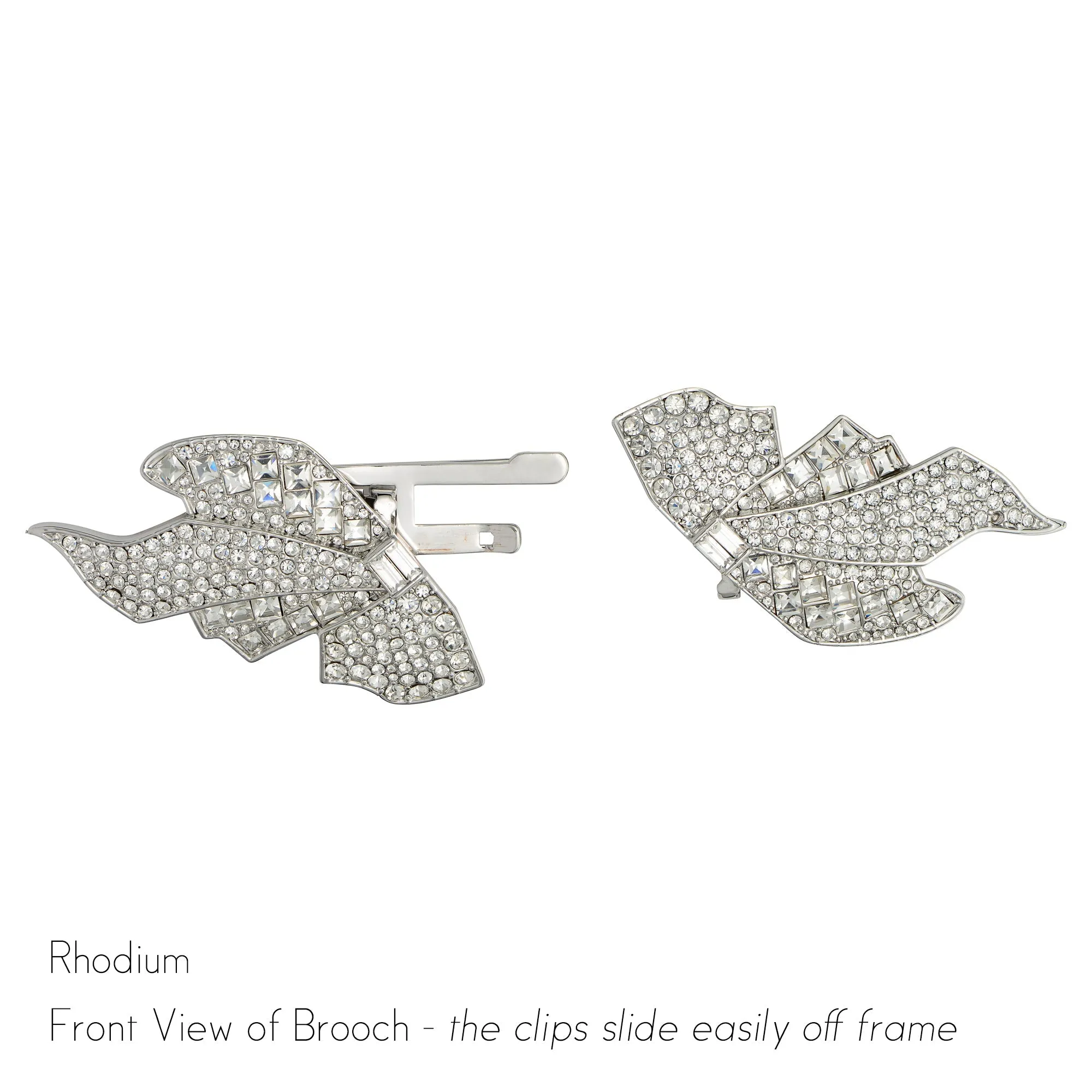 Olivia Double Clip Brooch