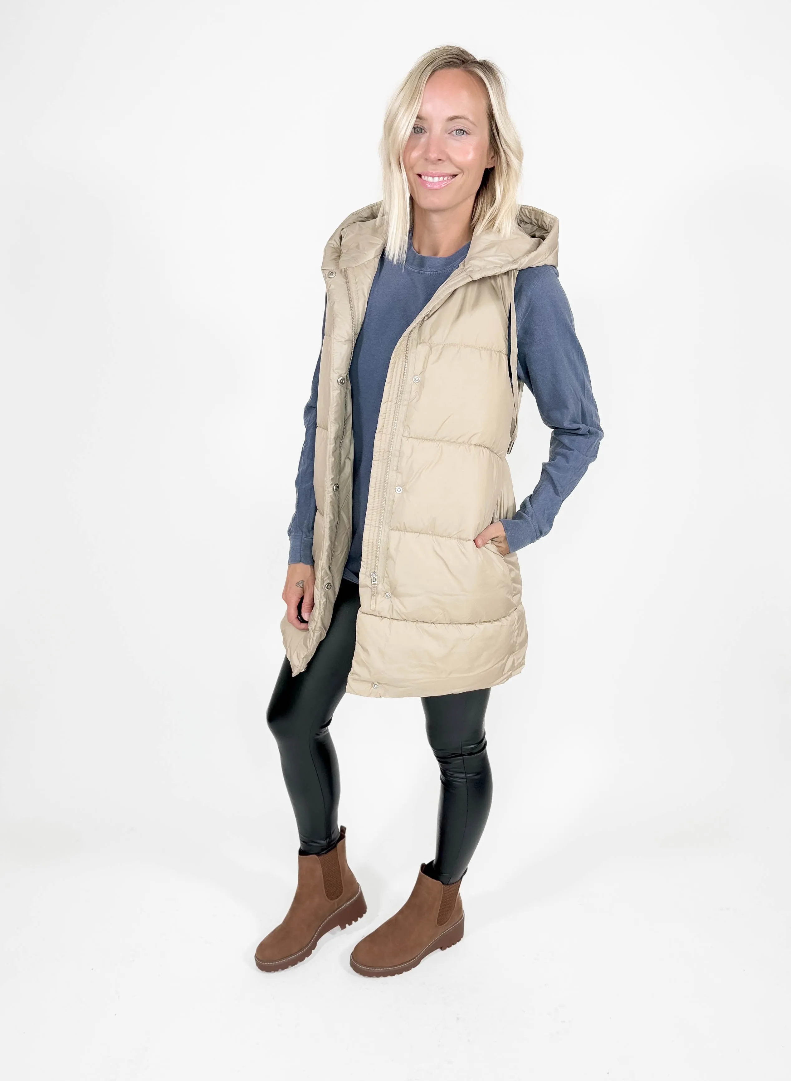 ONLY Washington Puffer Vest- TRENCH COAT