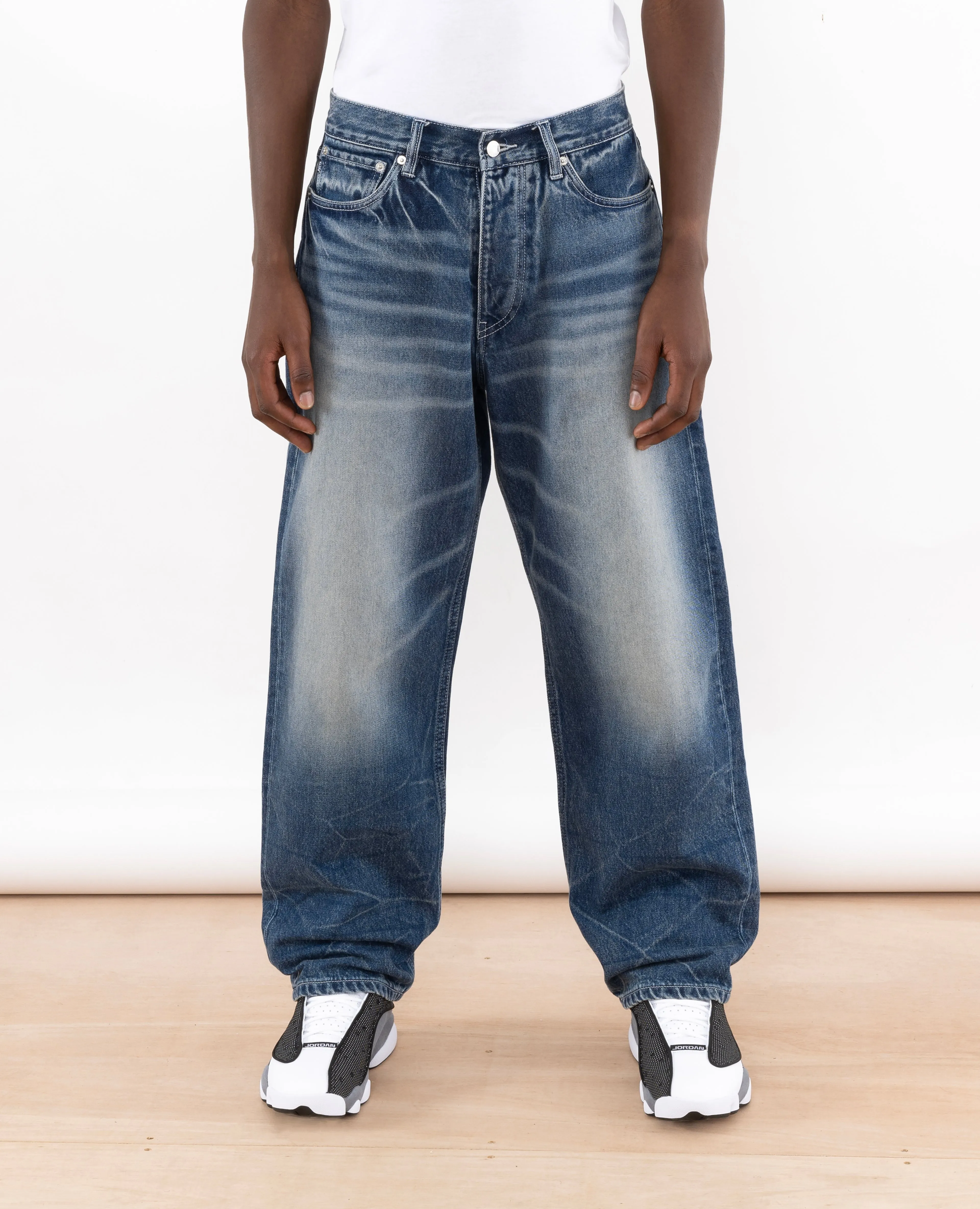 Patta Washed Loose Fit Denim Pants (Denim Blue)