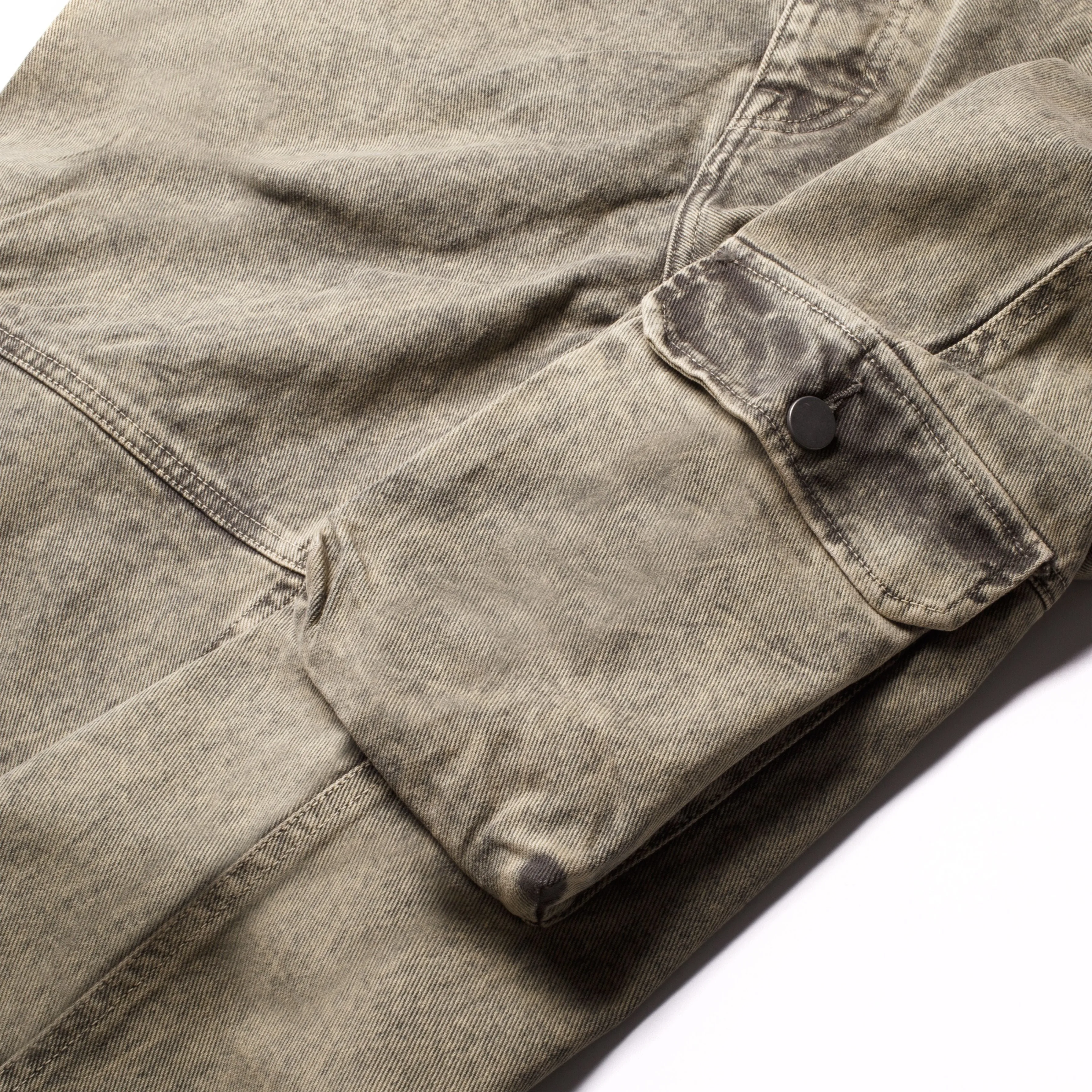 Pieces Steven Cargo Pants Washed Olive