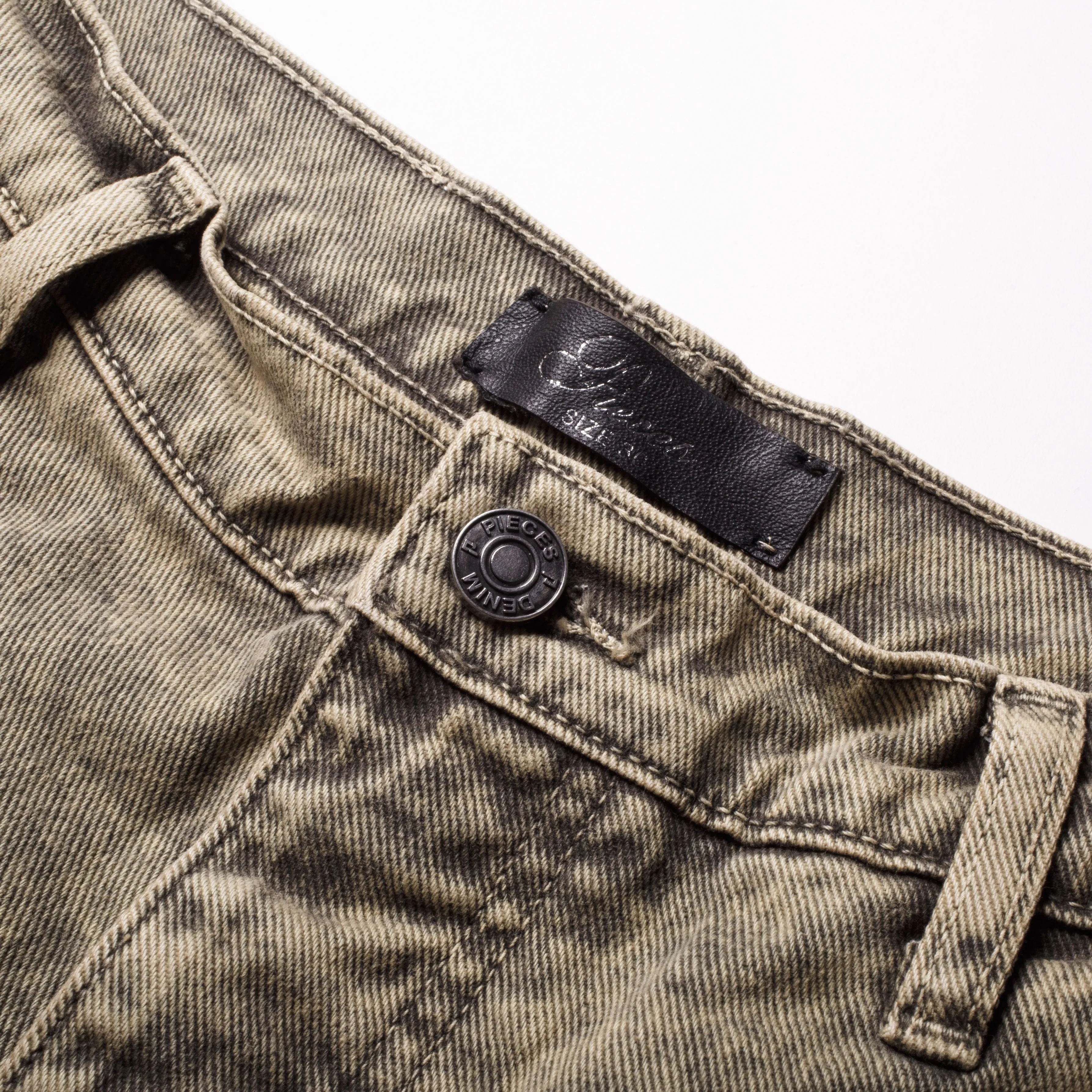 Pieces Steven Cargo Pants Washed Olive