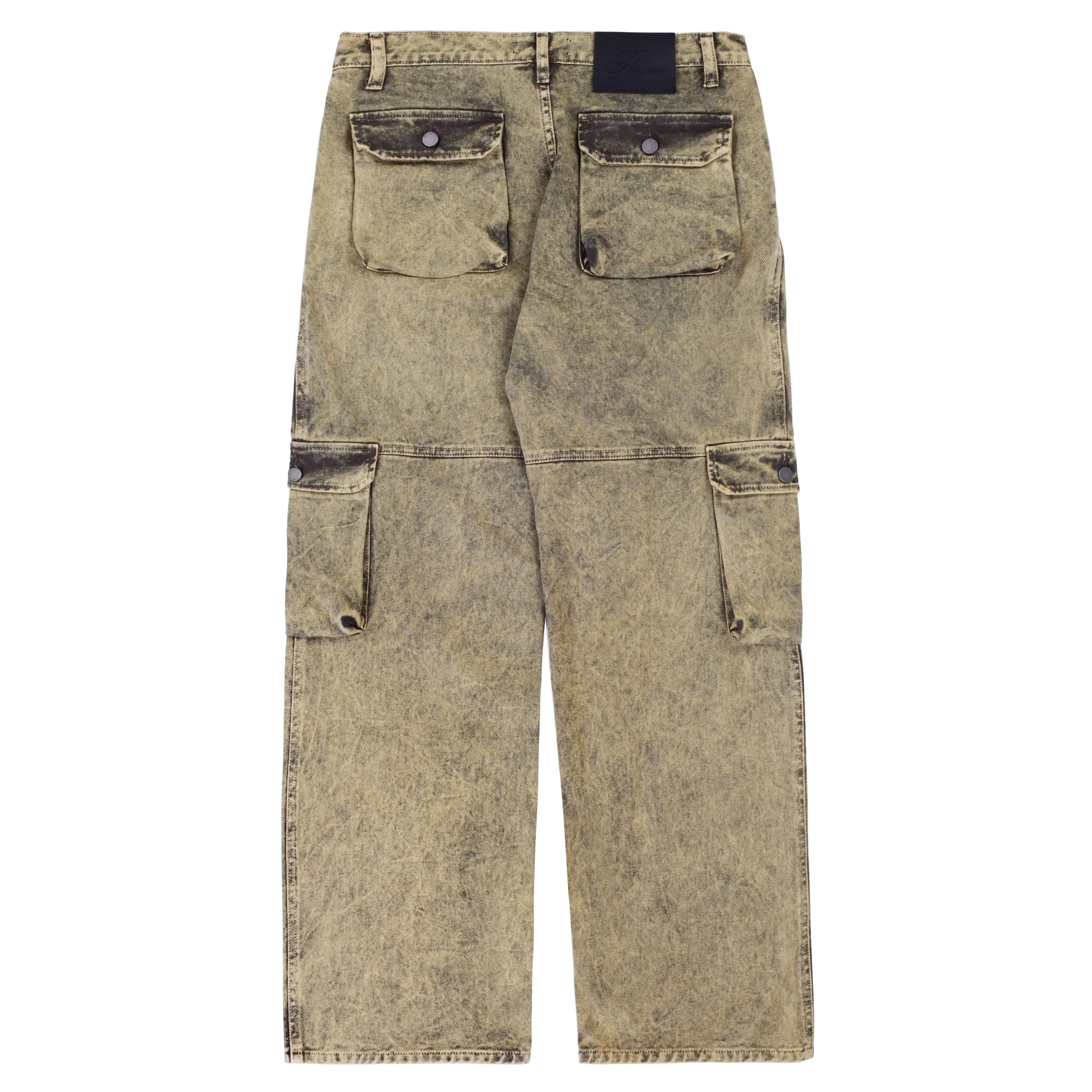 Pieces Steven Cargo Pants Washed Olive