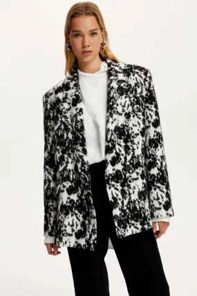 Printed Double Breasted Jacket (Final Sale)