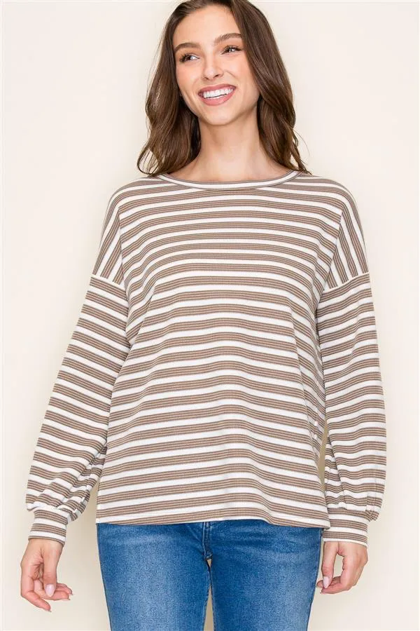 Relaxed & Comfy Striped Top - 2 Colors!