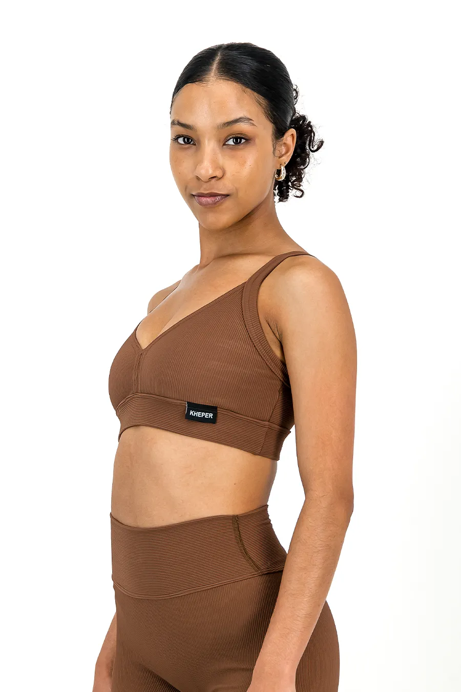 Rib Aspire Bralette | Mocha