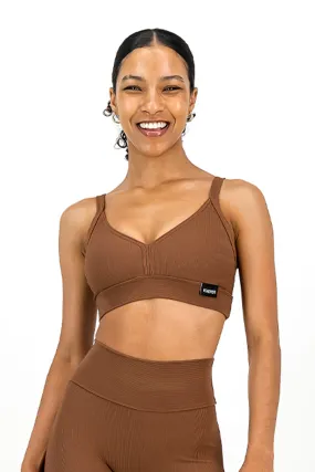 Rib Aspire Bralette | Mocha