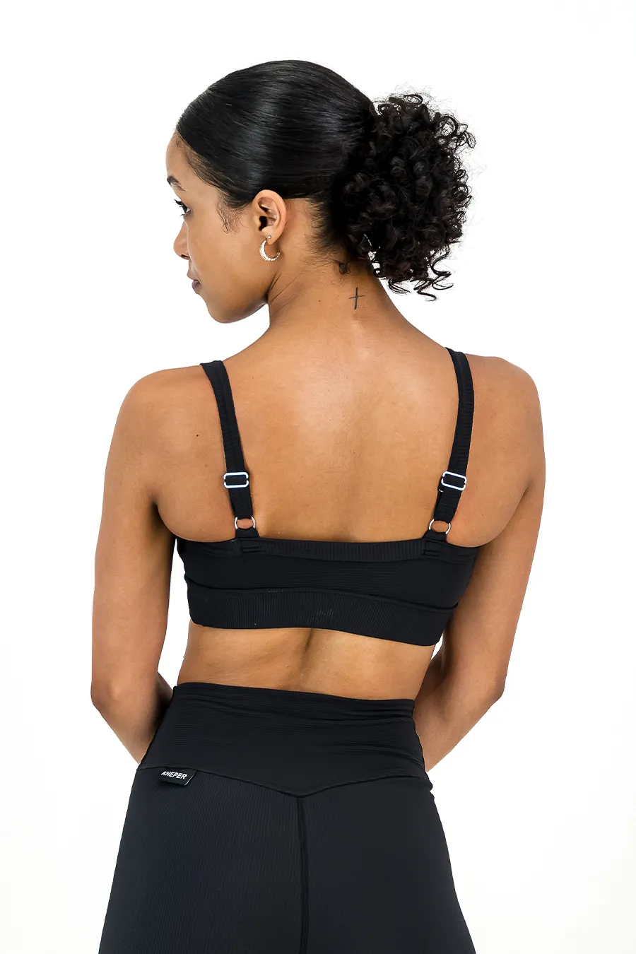 Rib Aspire Bralette | Onyx