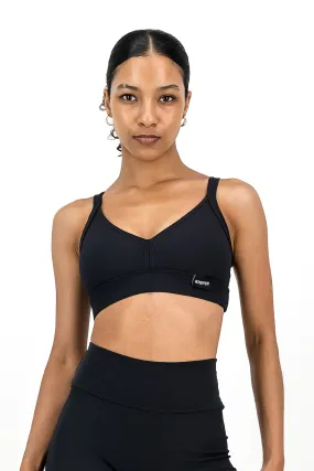 Rib Aspire Bralette | Onyx