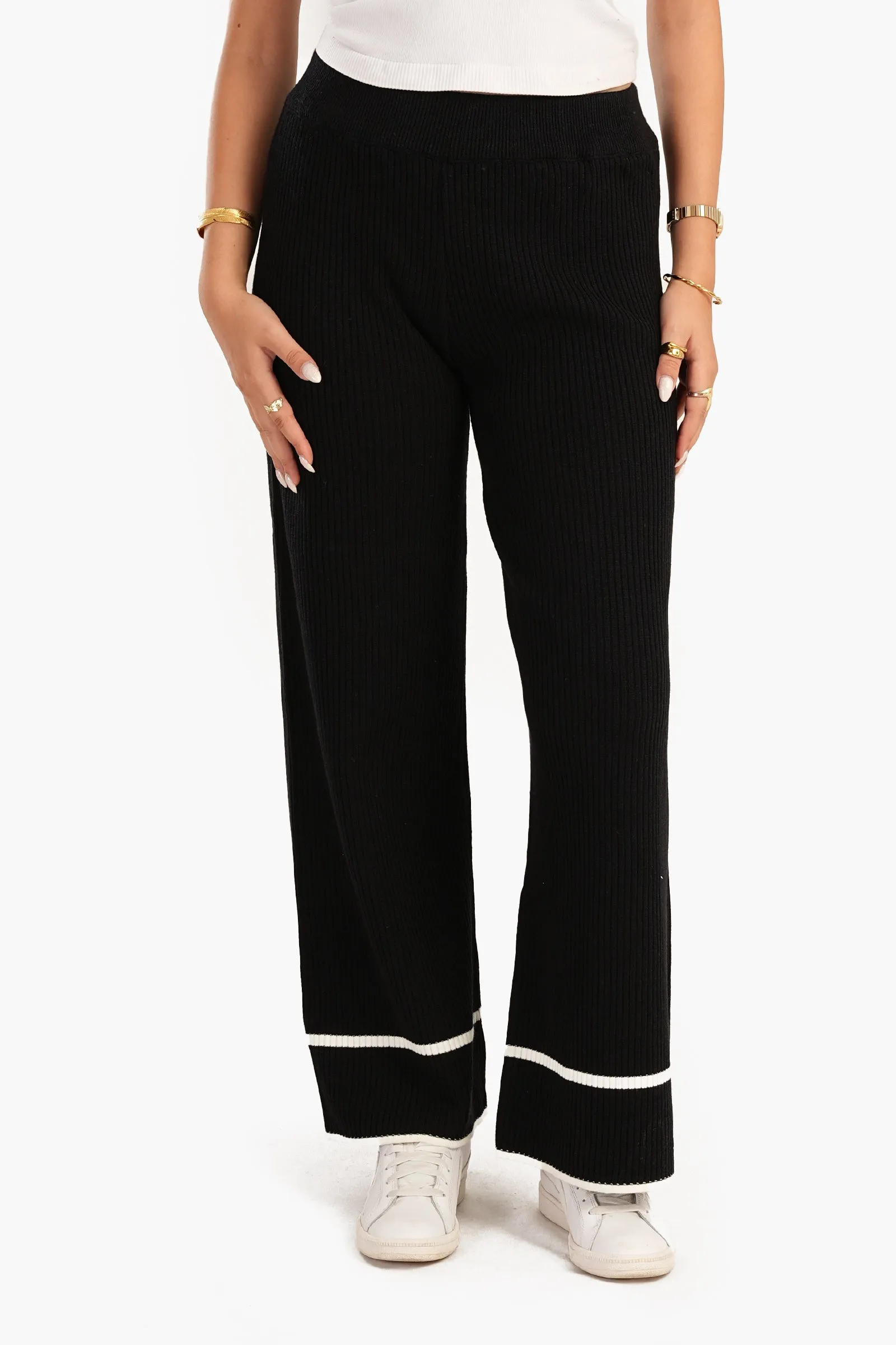 Rib-Knit Lounge Pants