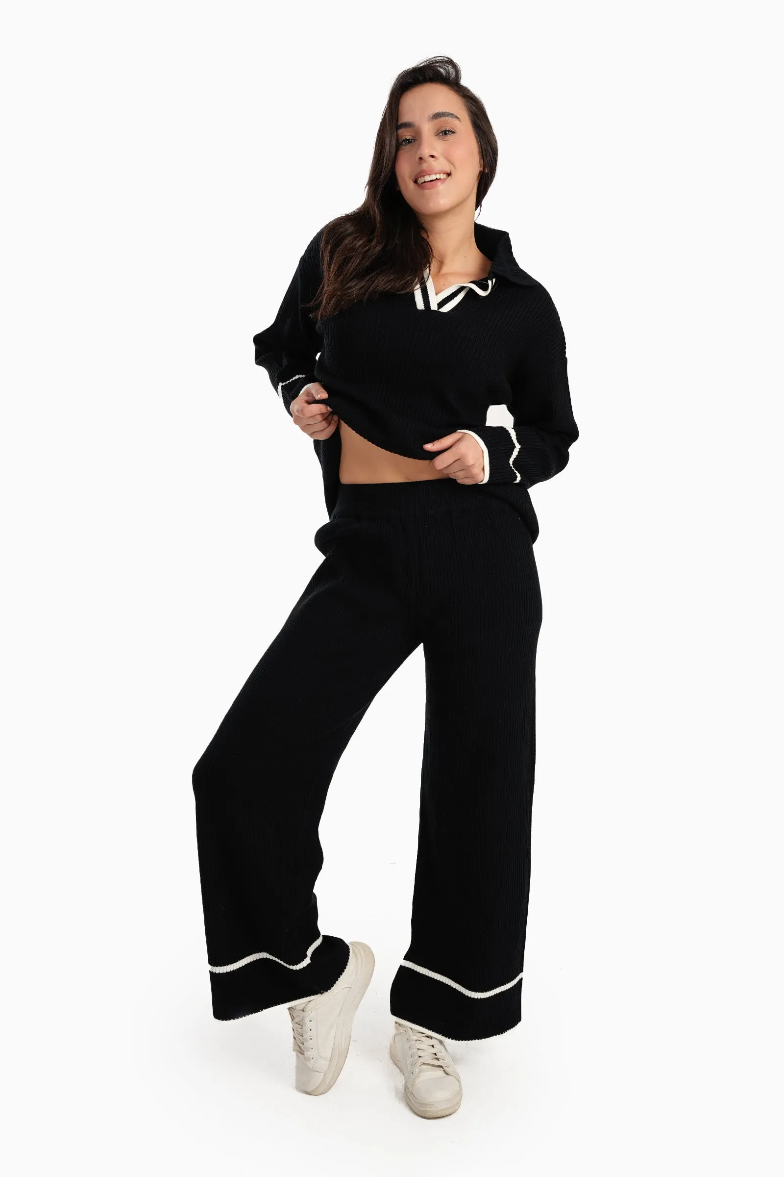 Rib-Knit Lounge Pants