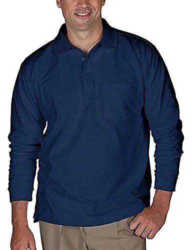 Romano nx Men's 100% Cotton Long Sleeve Regular Fit Polo T-Shirt