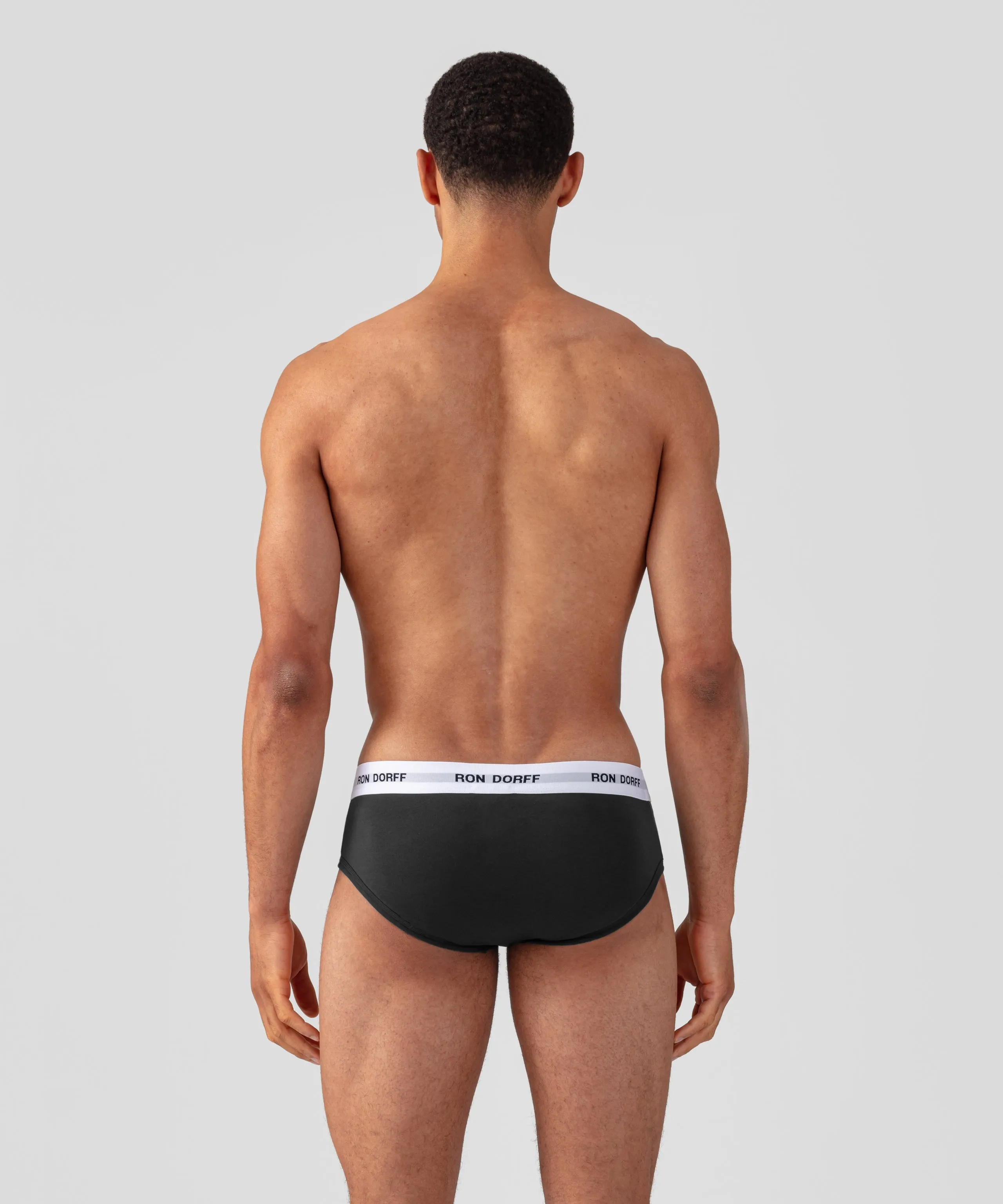 RON DORFF Y-Front Briefs: Black