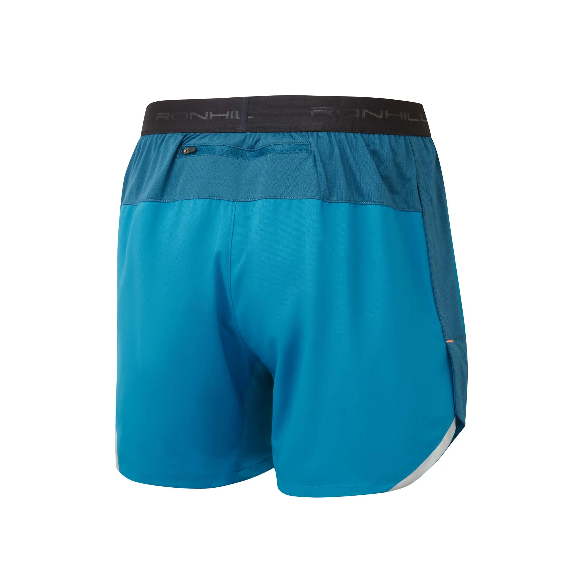 Ronhill | Men's Tech 5" Short - Petrol/Fluo Orange