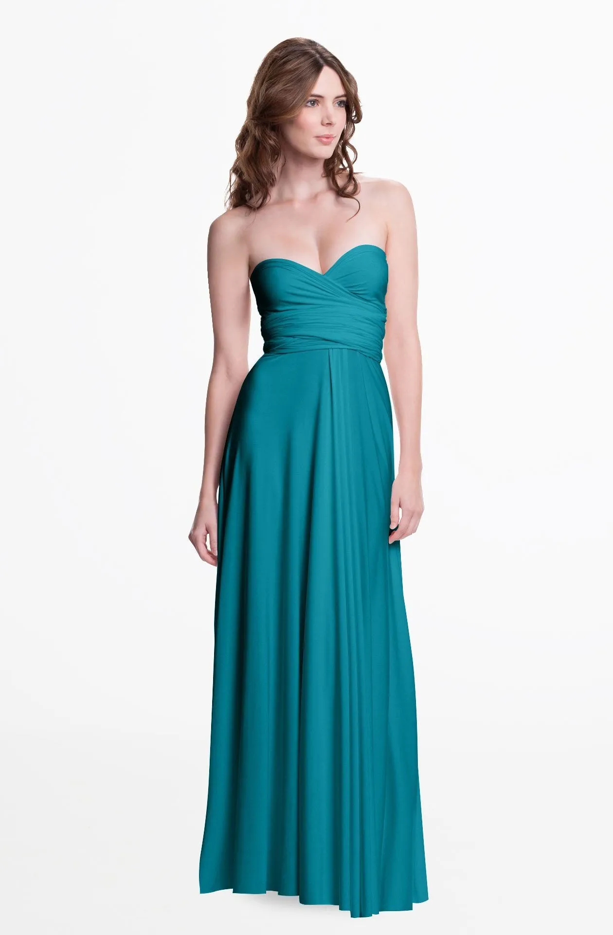 Sakura Maxi Turquoise Teal / One Size - Convertible Formal Floor Length Dresses