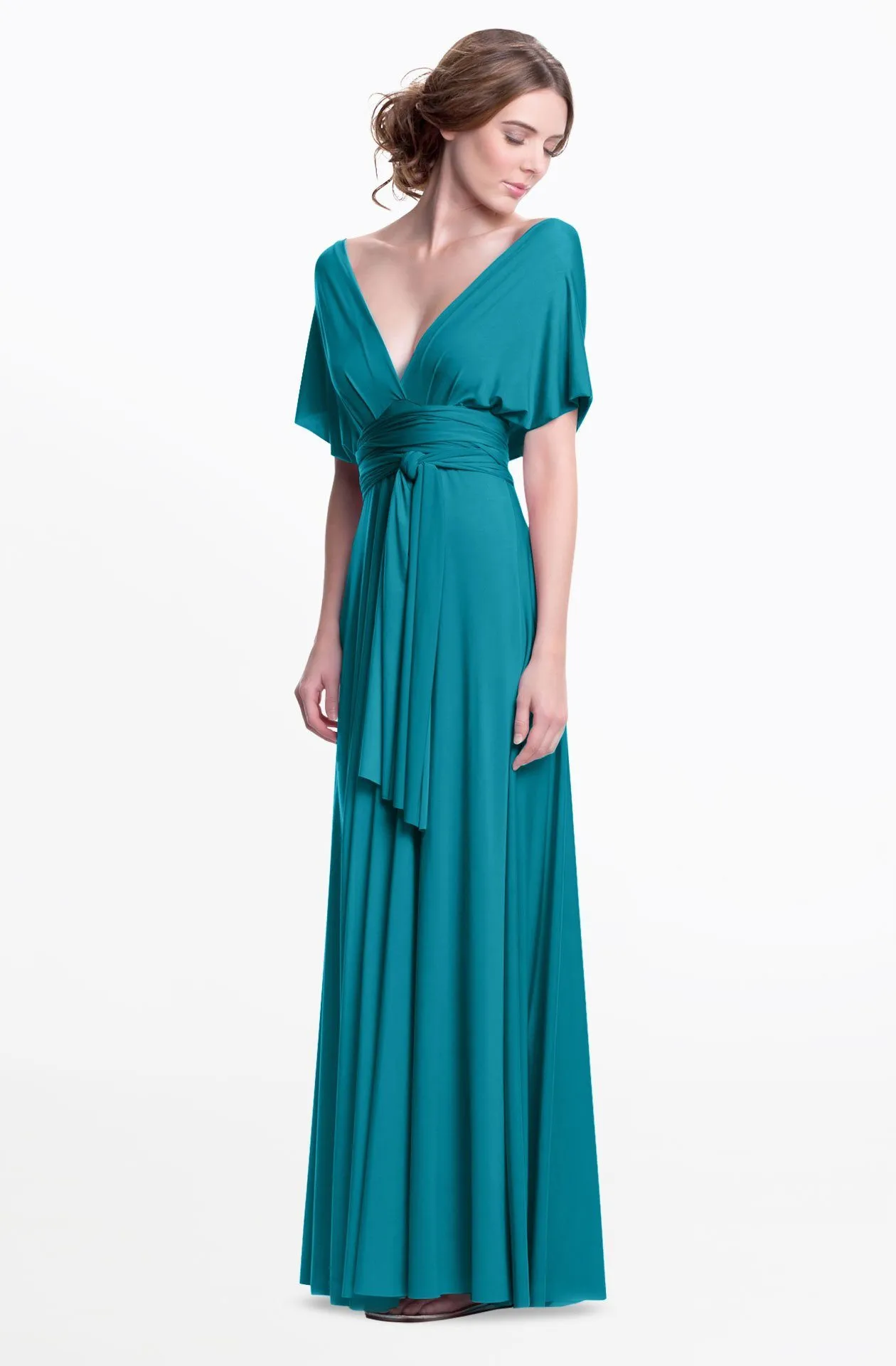 Sakura Maxi Turquoise Teal / One Size - Convertible Formal Floor Length Dresses