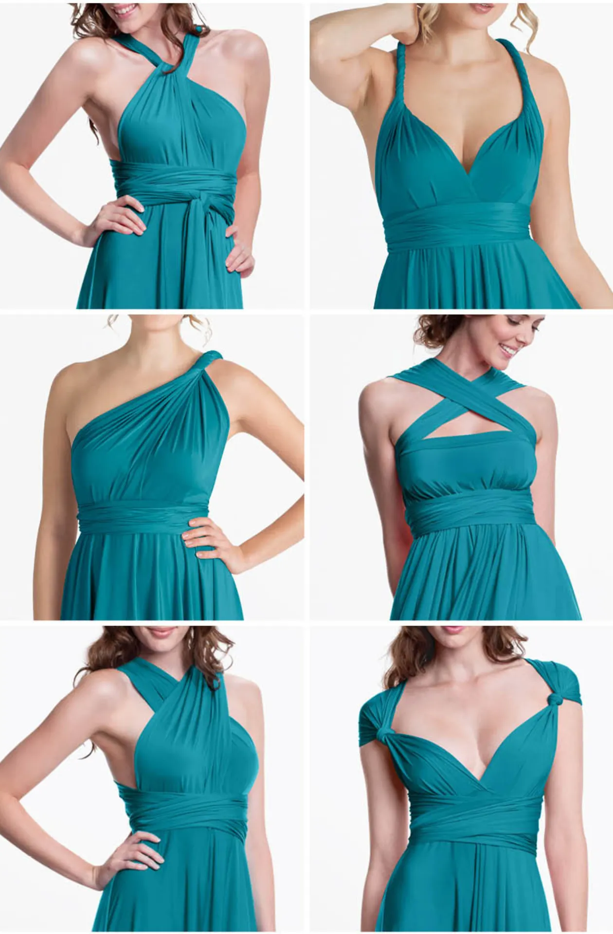 Sakura Maxi Turquoise Teal / One Size - Convertible Formal Floor Length Dresses