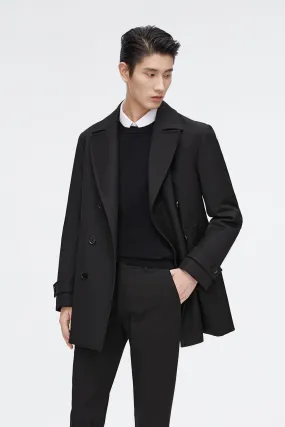 Short Detachable Goose Down Trench Coat