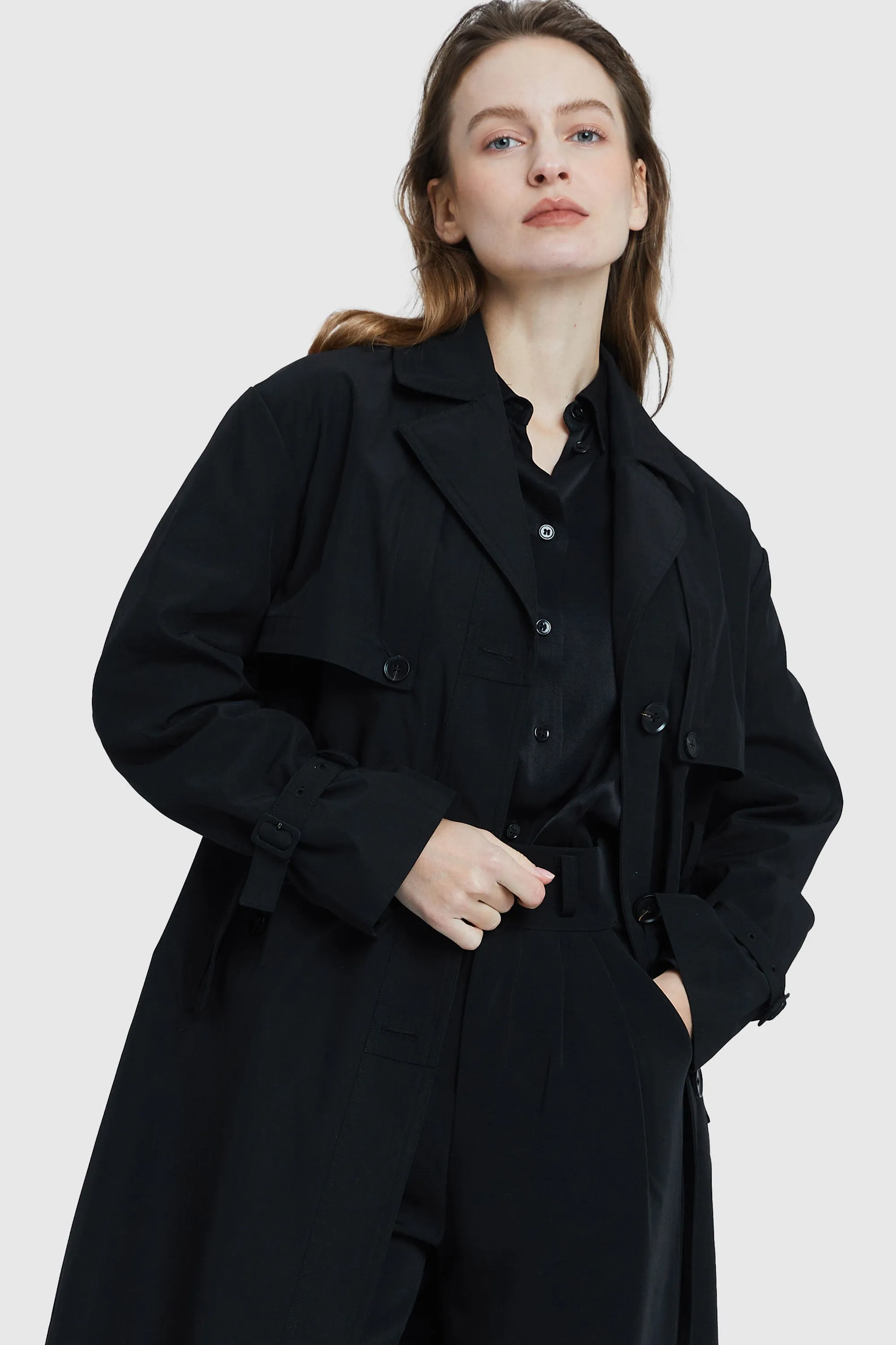 Single-Breasted Belted Trench