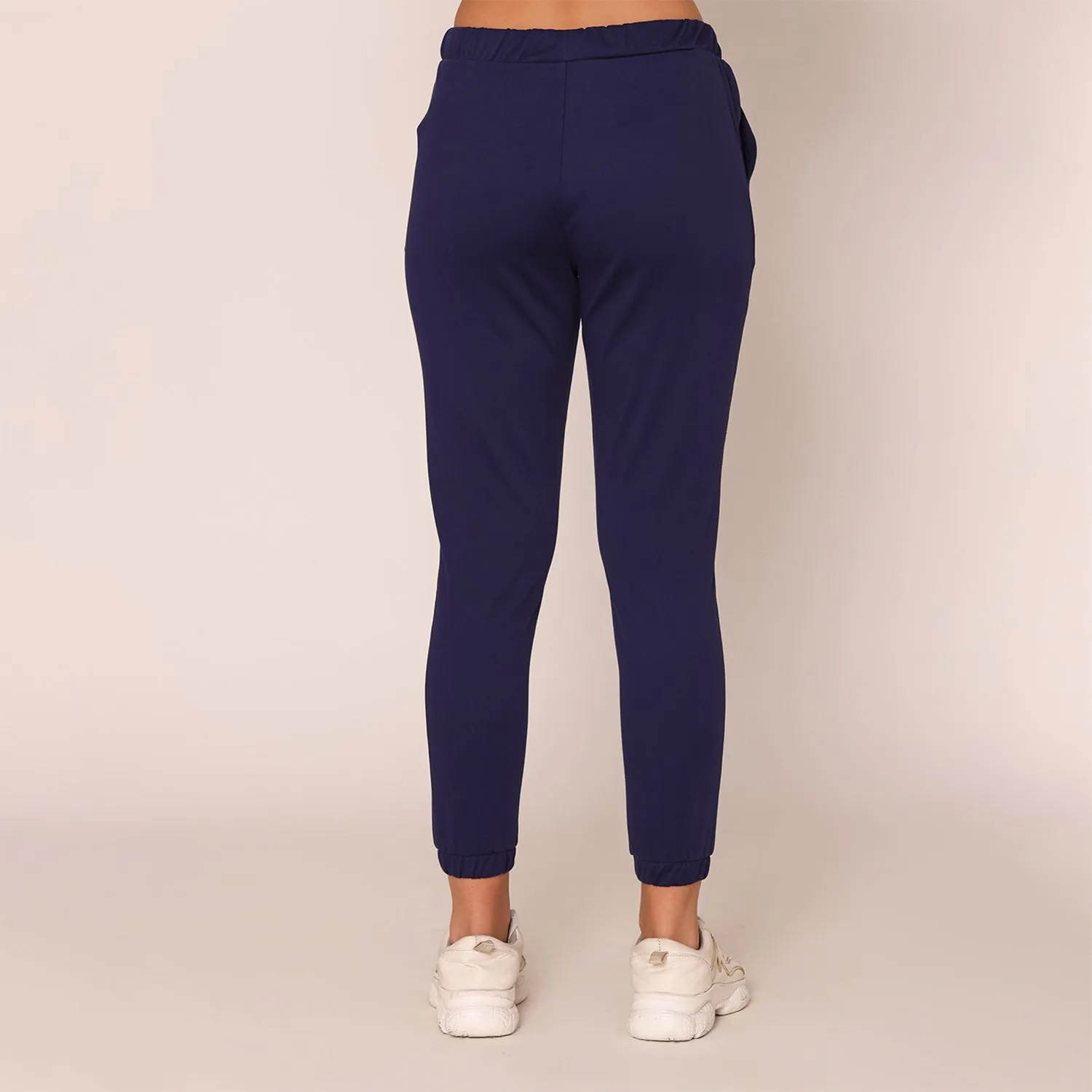 Slim Fit Joggers For Women - Ink Blue