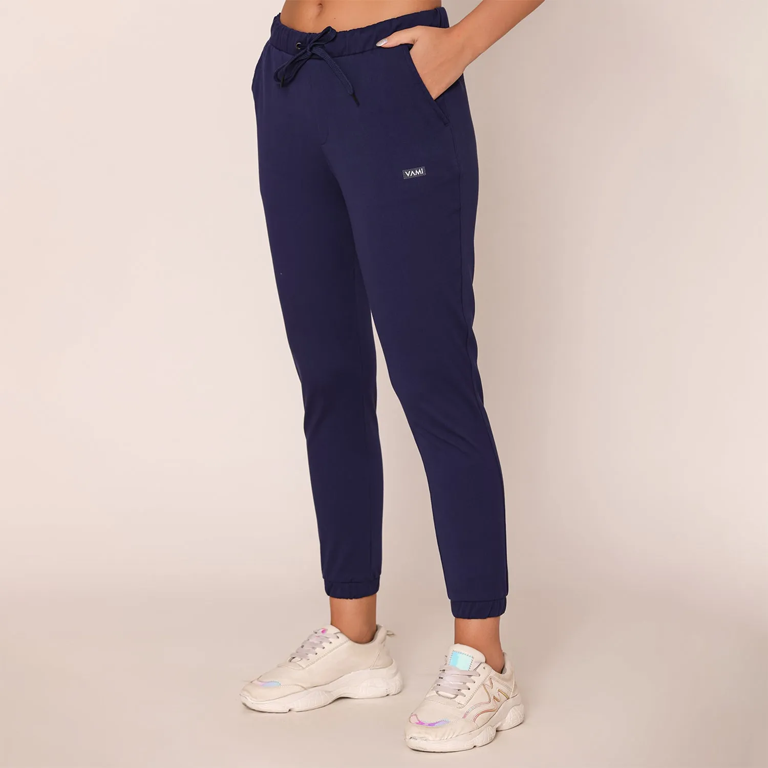 Slim Fit Joggers For Women - Ink Blue