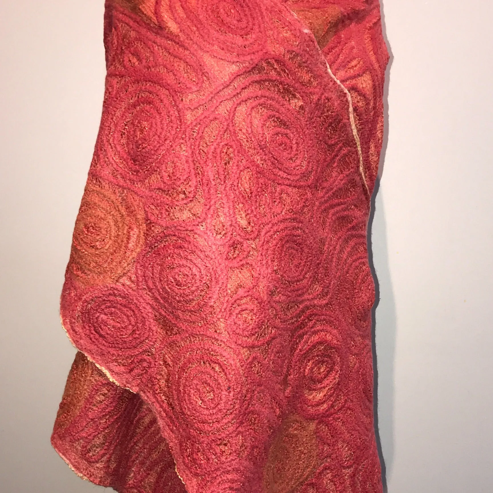 Spiral Shawl - Salmon