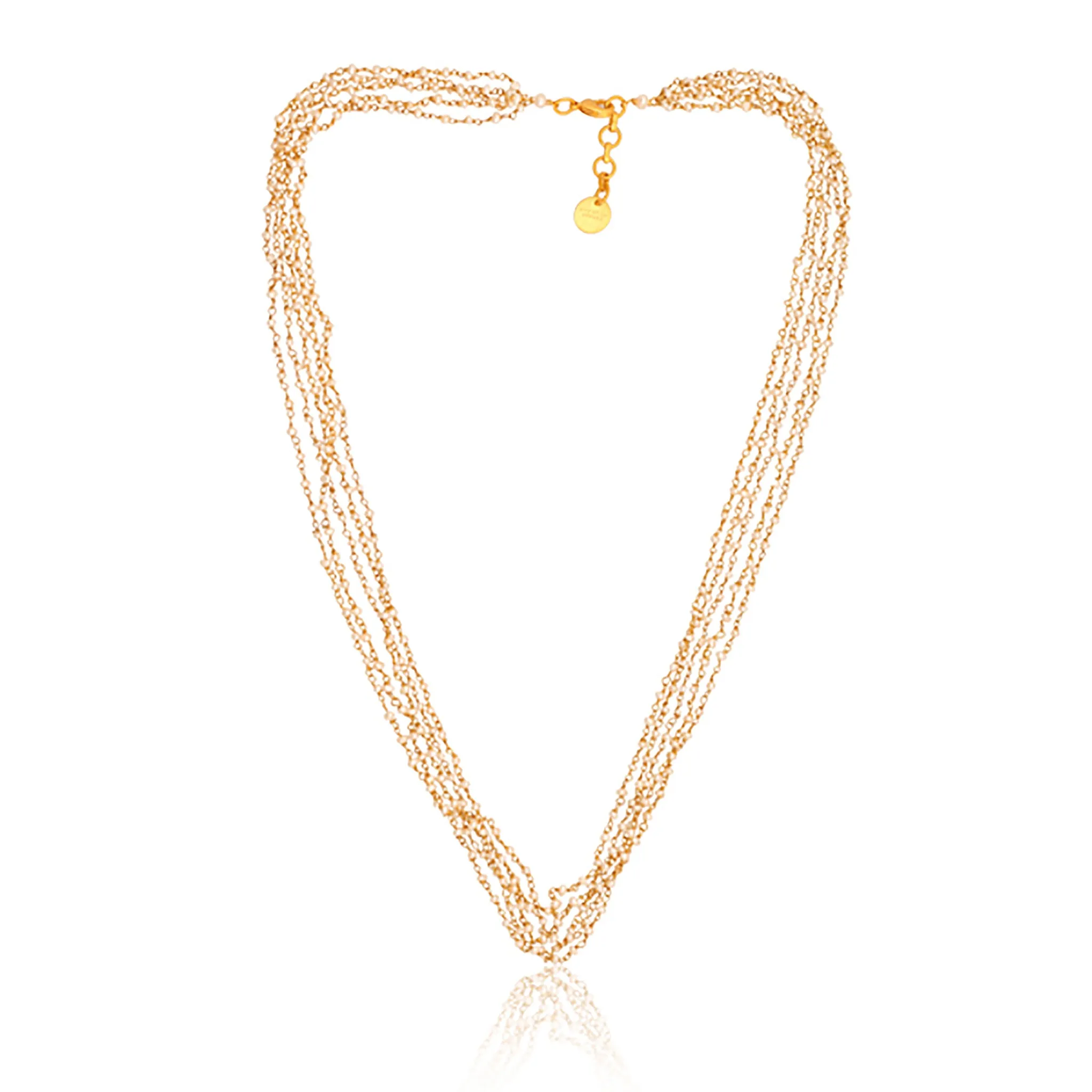 Stay Golden Necklace - Pearl