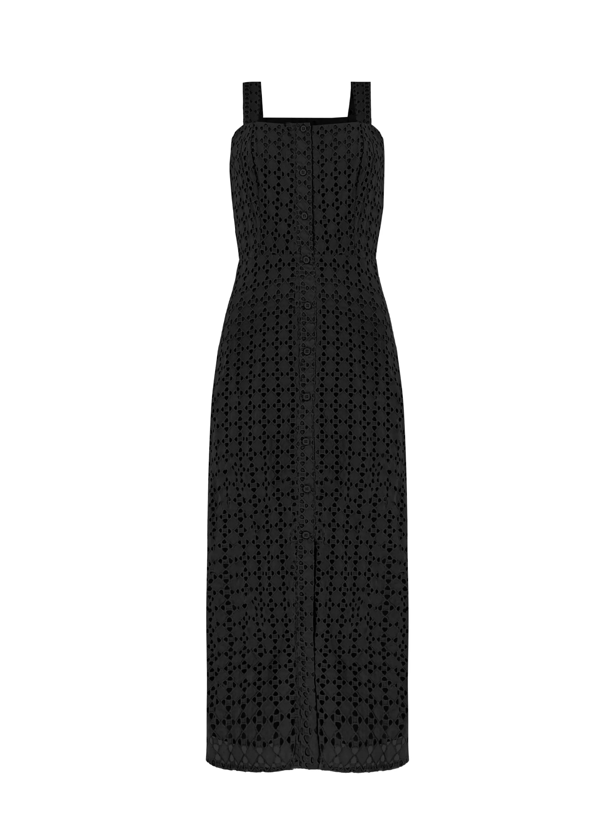 Strappy Broderie Anglaise Dress