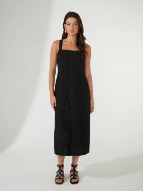 Strappy Broderie Anglaise Dress