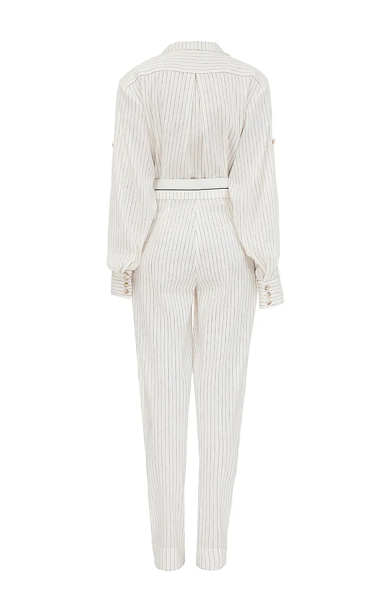 Striped jumpsuit