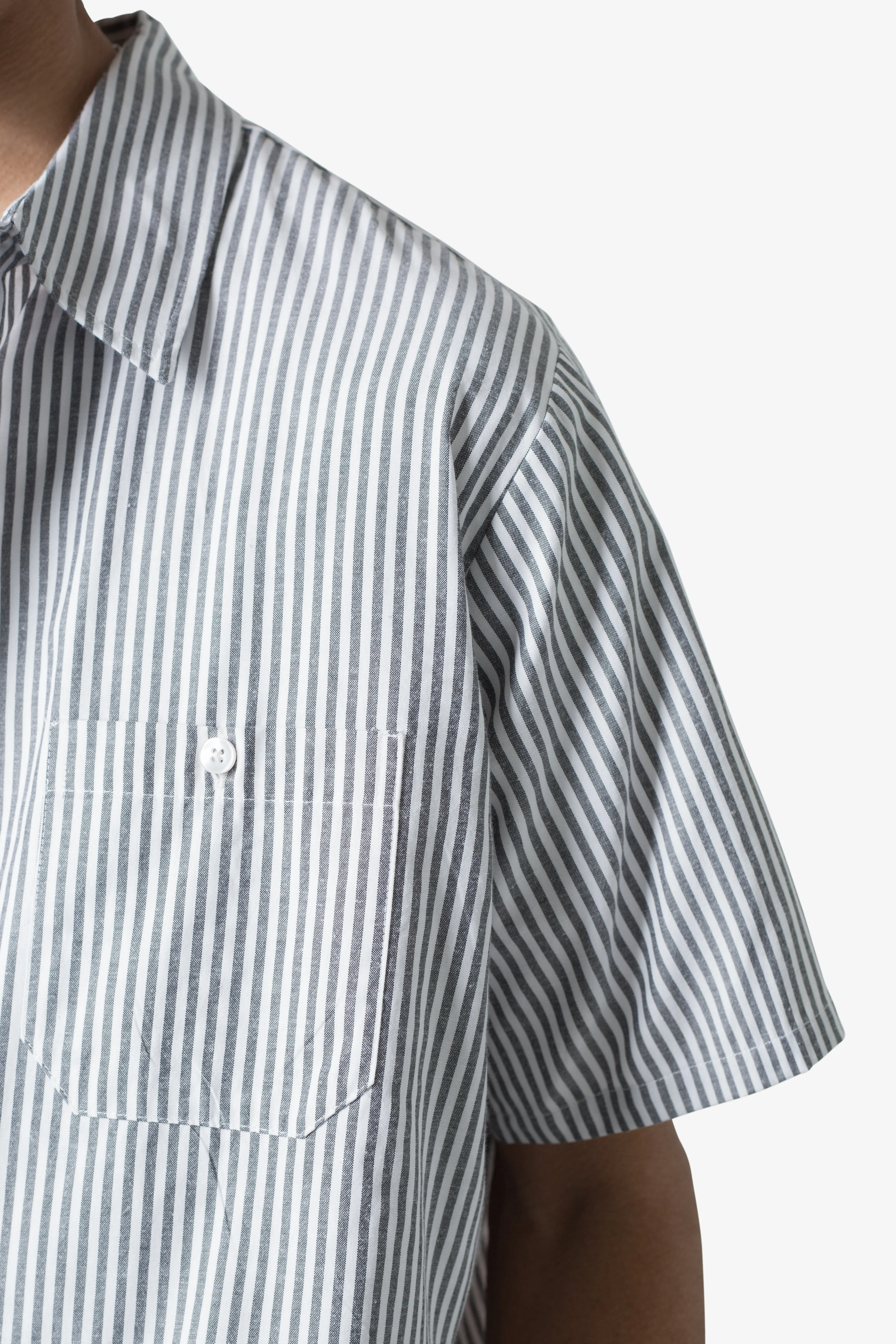 Striped S/S Shirt - Grey/White