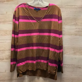 Sweater By Apt 9 In Striped Pattern, Size: Xl