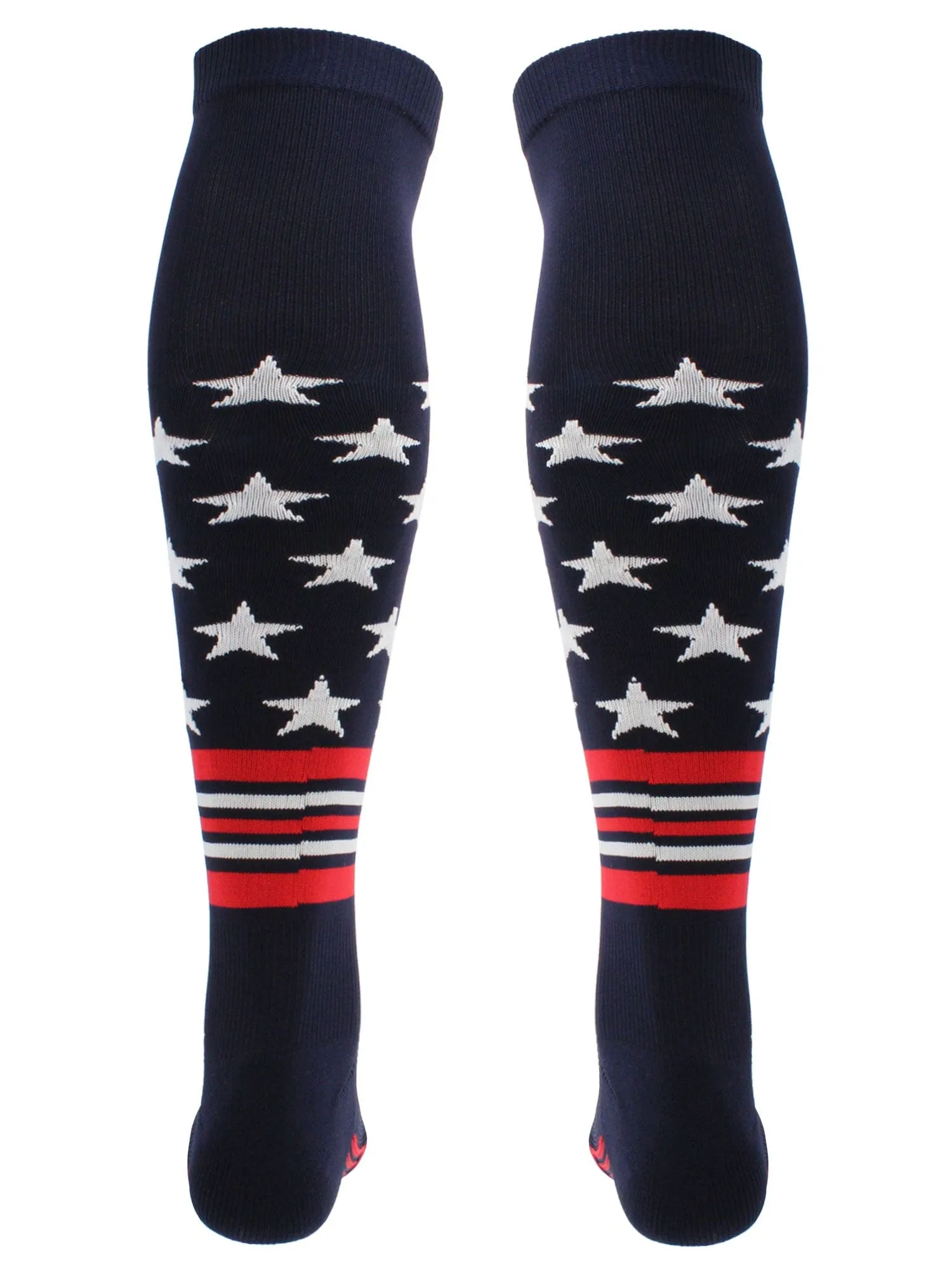 USA Freedom Baseball Socks Long Over the Knee