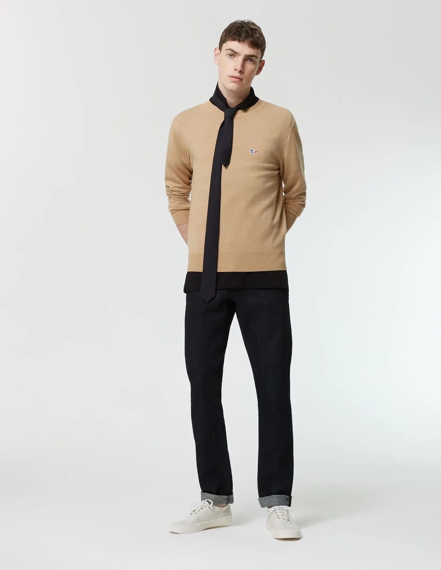 Virgin Wool R Neck Pullover