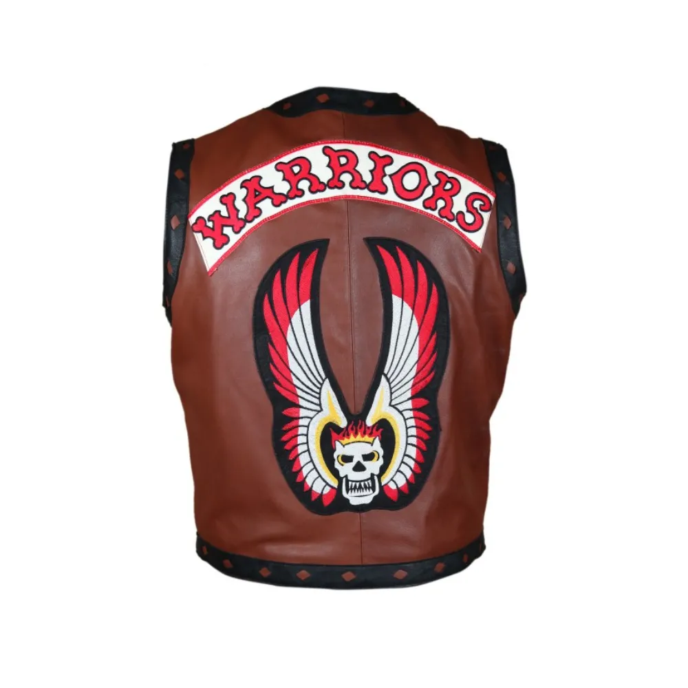 Warriors Skull Leather Vest