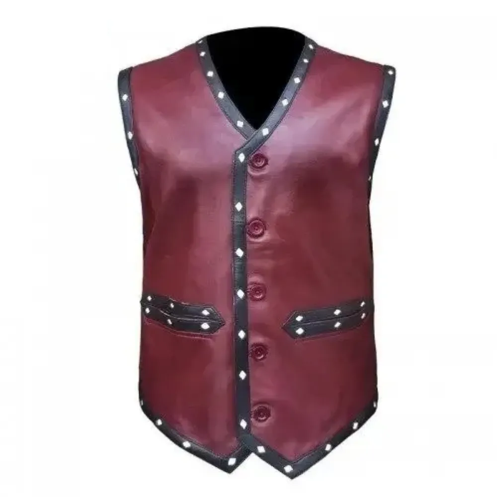 Warriors Skull Leather Vest