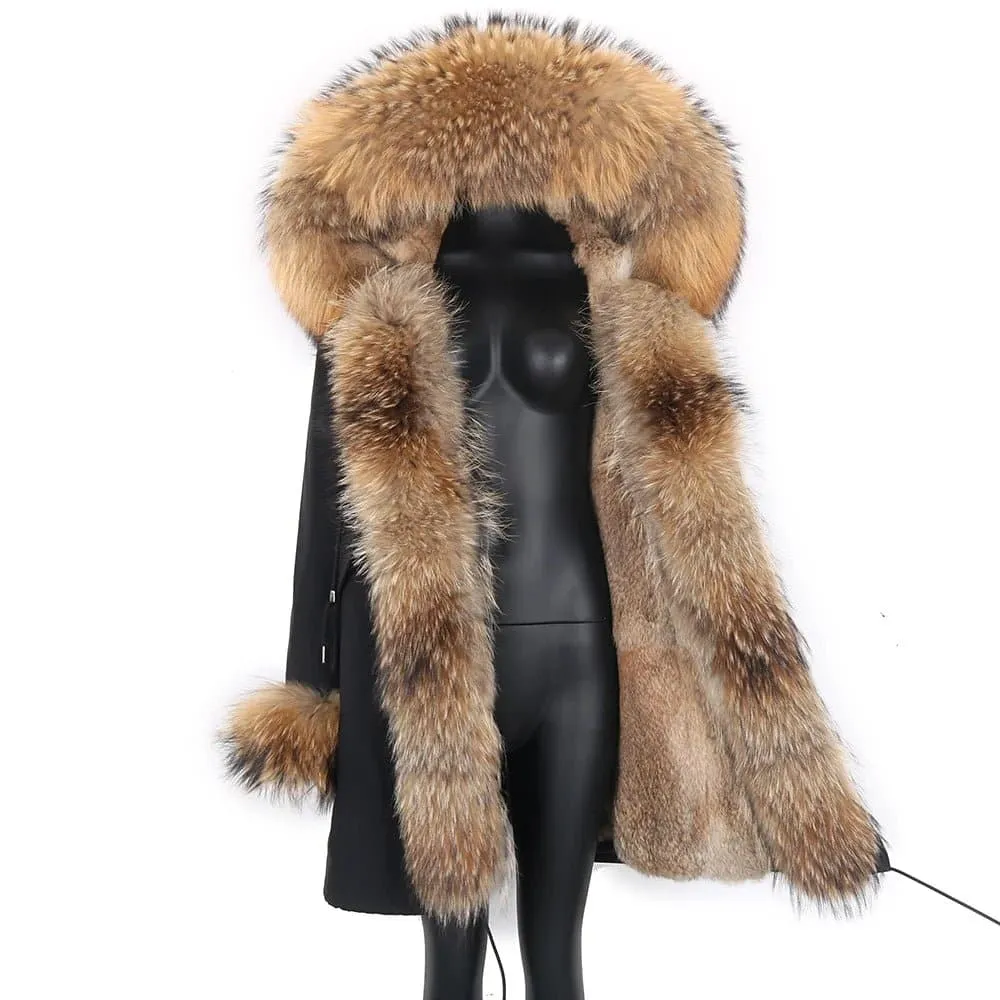 Waterproof Fur-Lined Winter Parkas for Women | Ethical & Warm Rabbit Fur | Hooded & Stylish