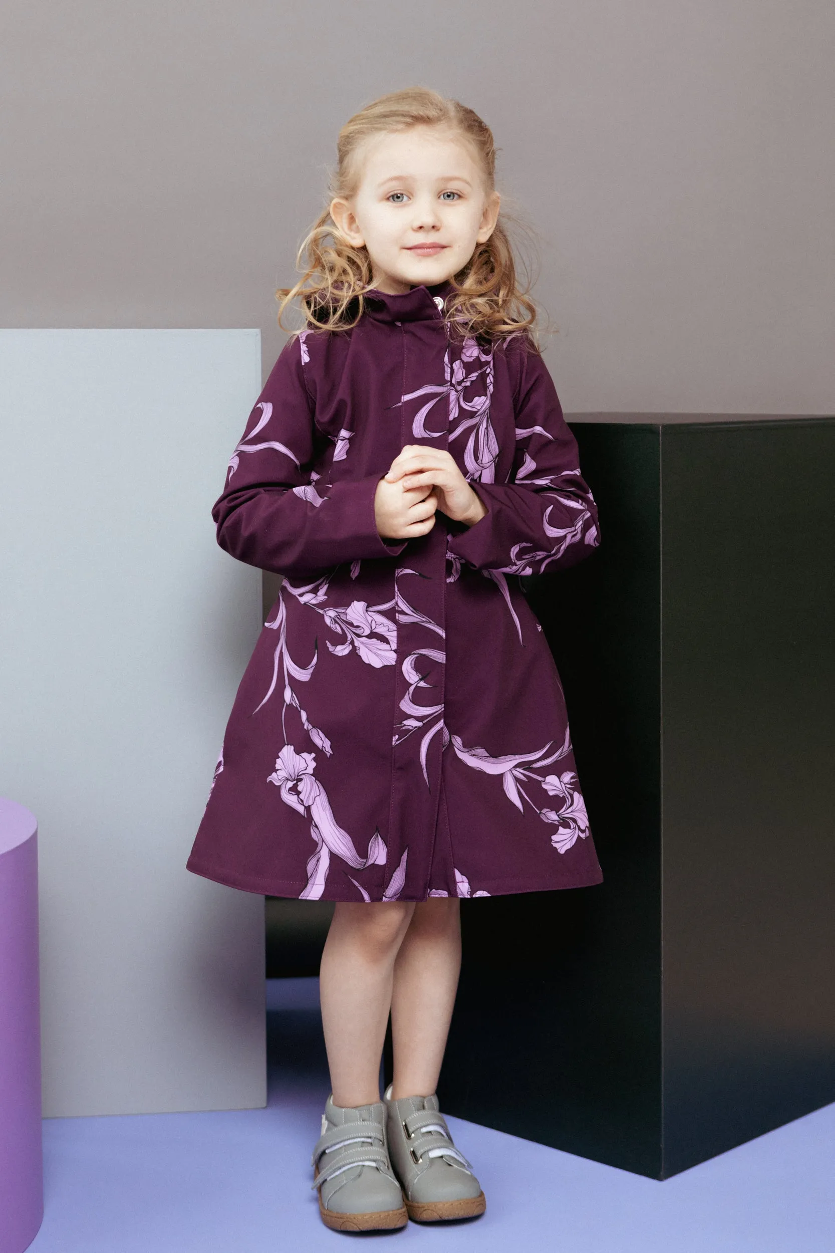 Waterproof Purple Coat for Girls | 'Purple Iris'