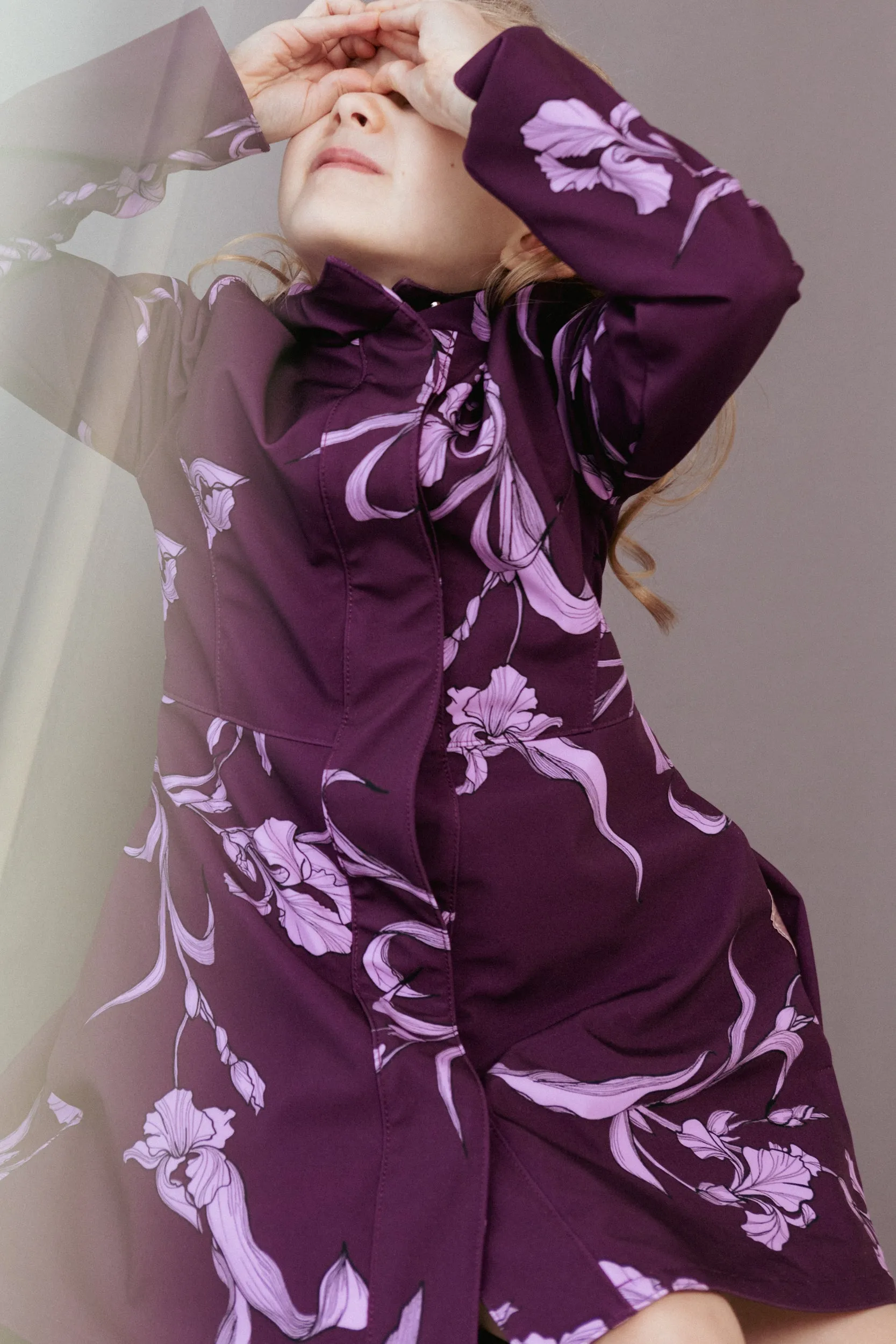 Waterproof Purple Coat for Girls | 'Purple Iris'