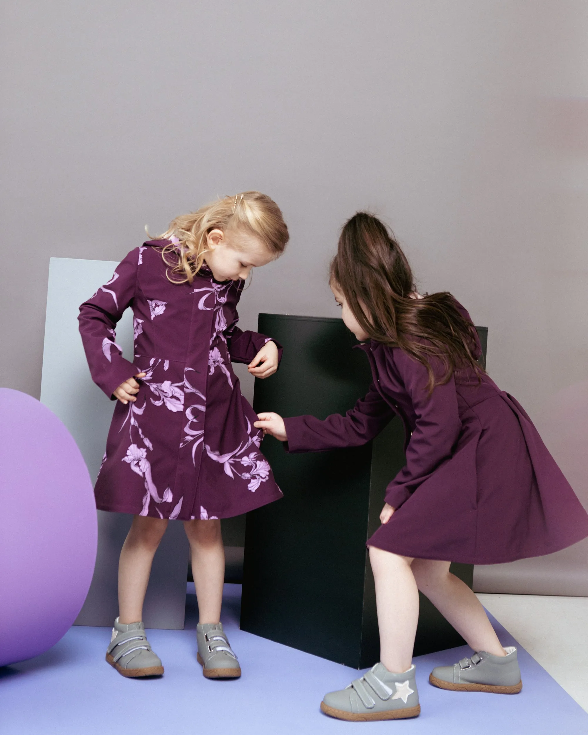 Waterproof Purple Coat for Girls | 'Purple Iris'