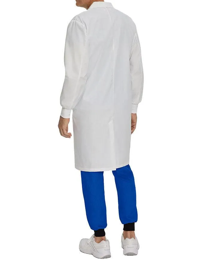 White Cross 42 Inch Unisex Knit Cuffs Long Lab Coat