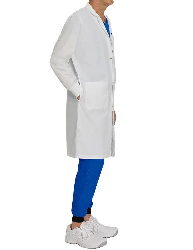 White Cross 42 Inch Unisex Knit Cuffs Long Lab Coat