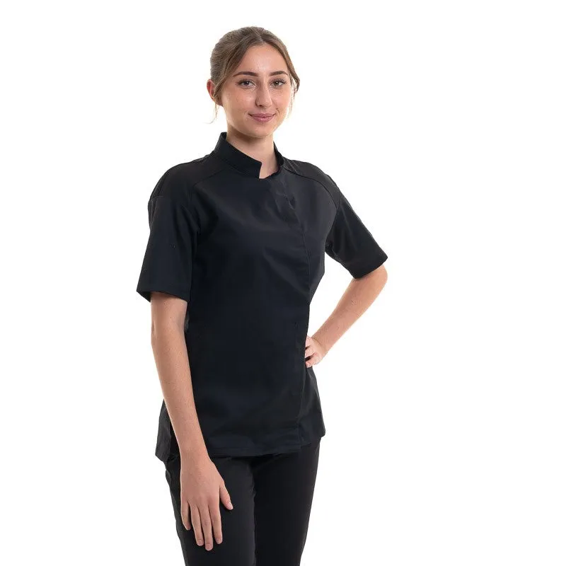 Women's Black Cooking Coat - Cadix - ROBUR