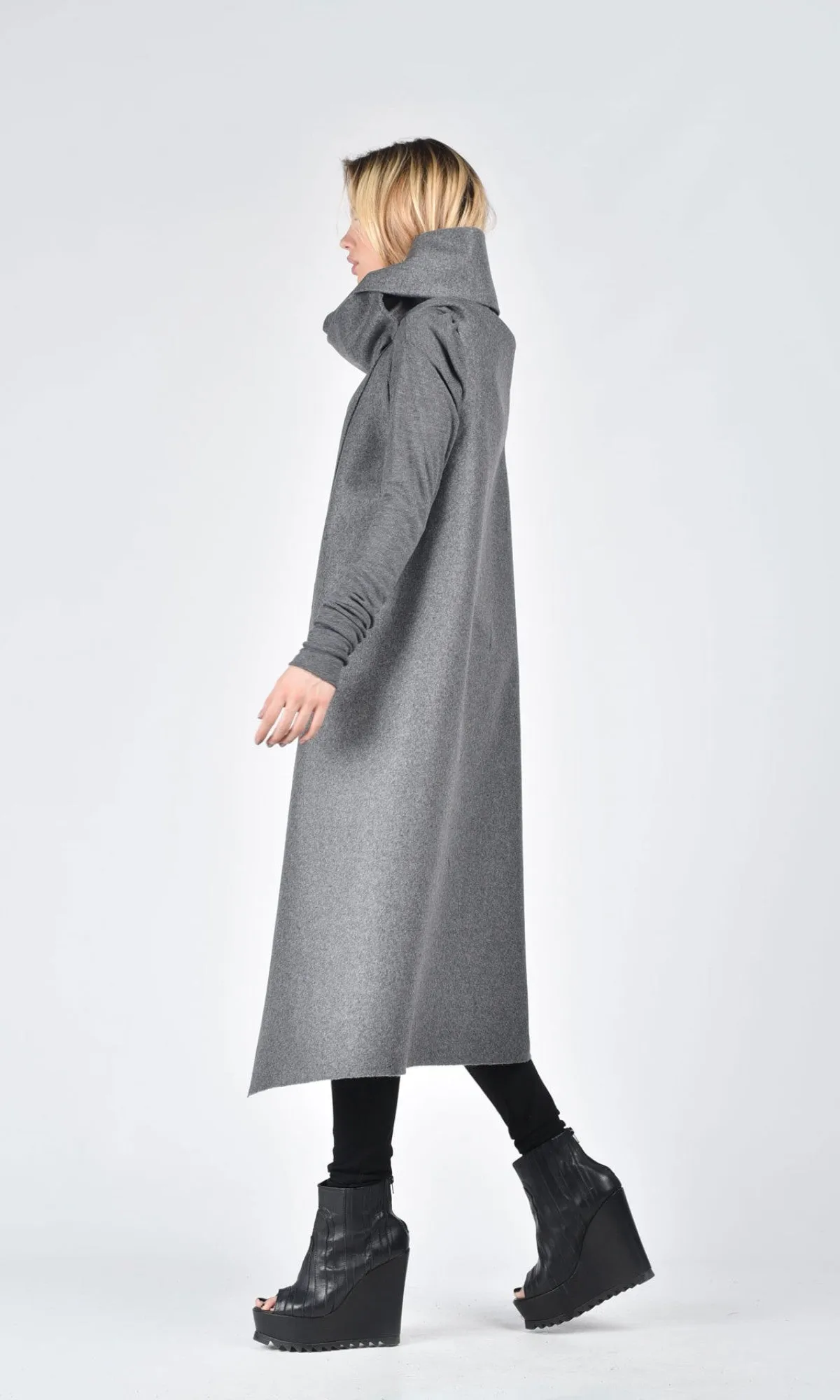 Wool Felt Sleeveless Coat