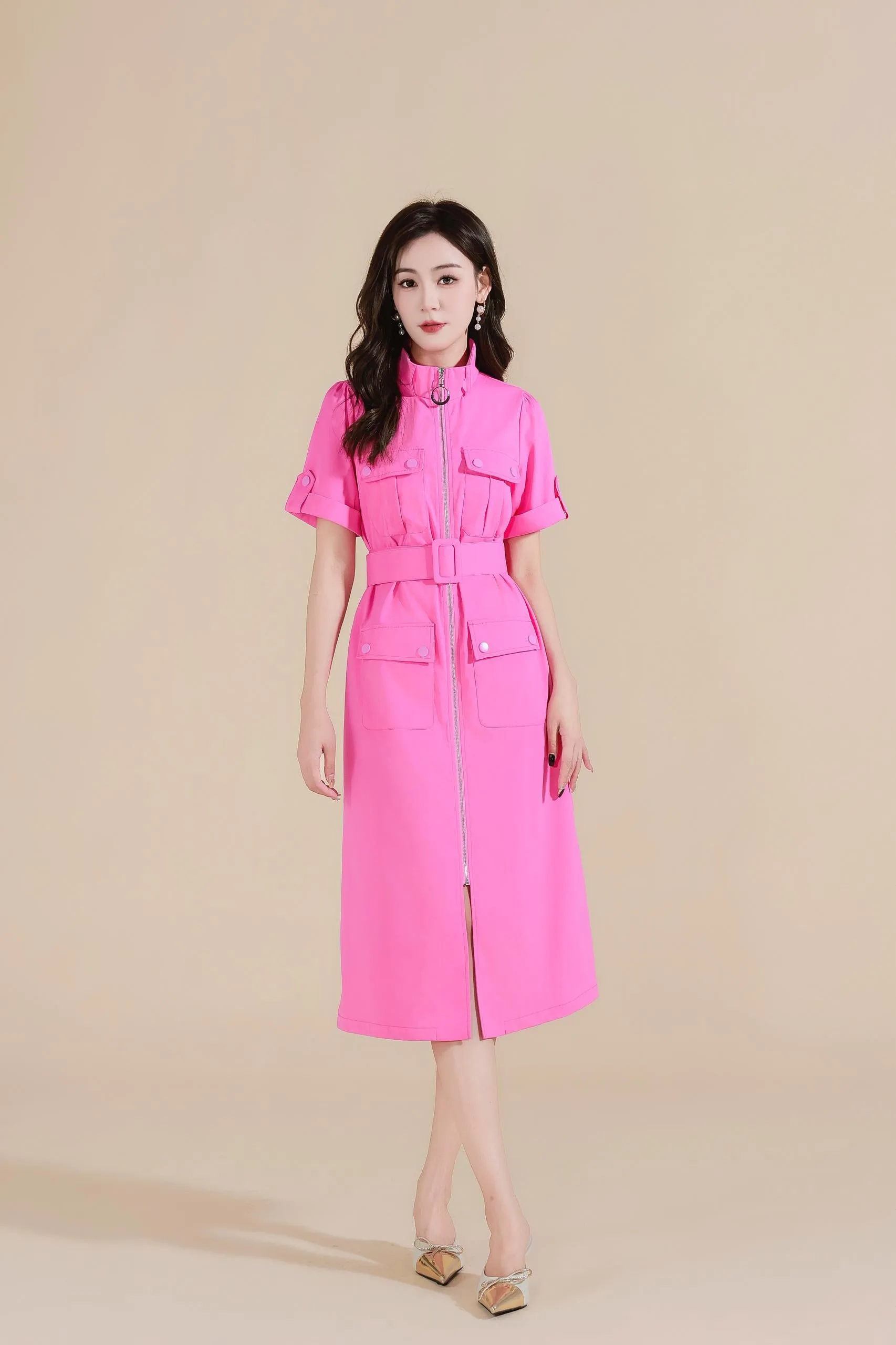 Ziri Trench Midi Dress